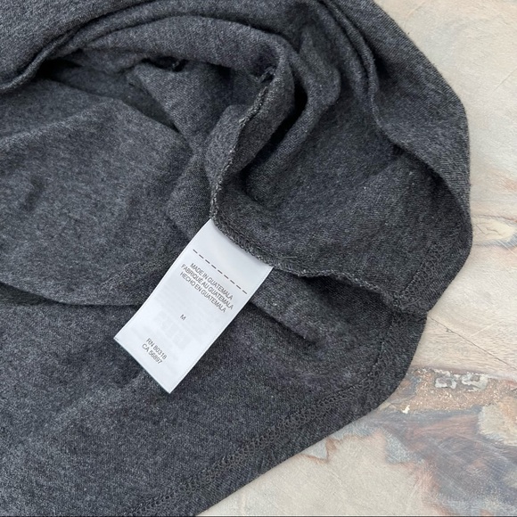 Lucky Brand Tee Love Our Planet Be Kind Tee Soft Graphic T-Shirt Top Grey Medium - Picture 9 of 15